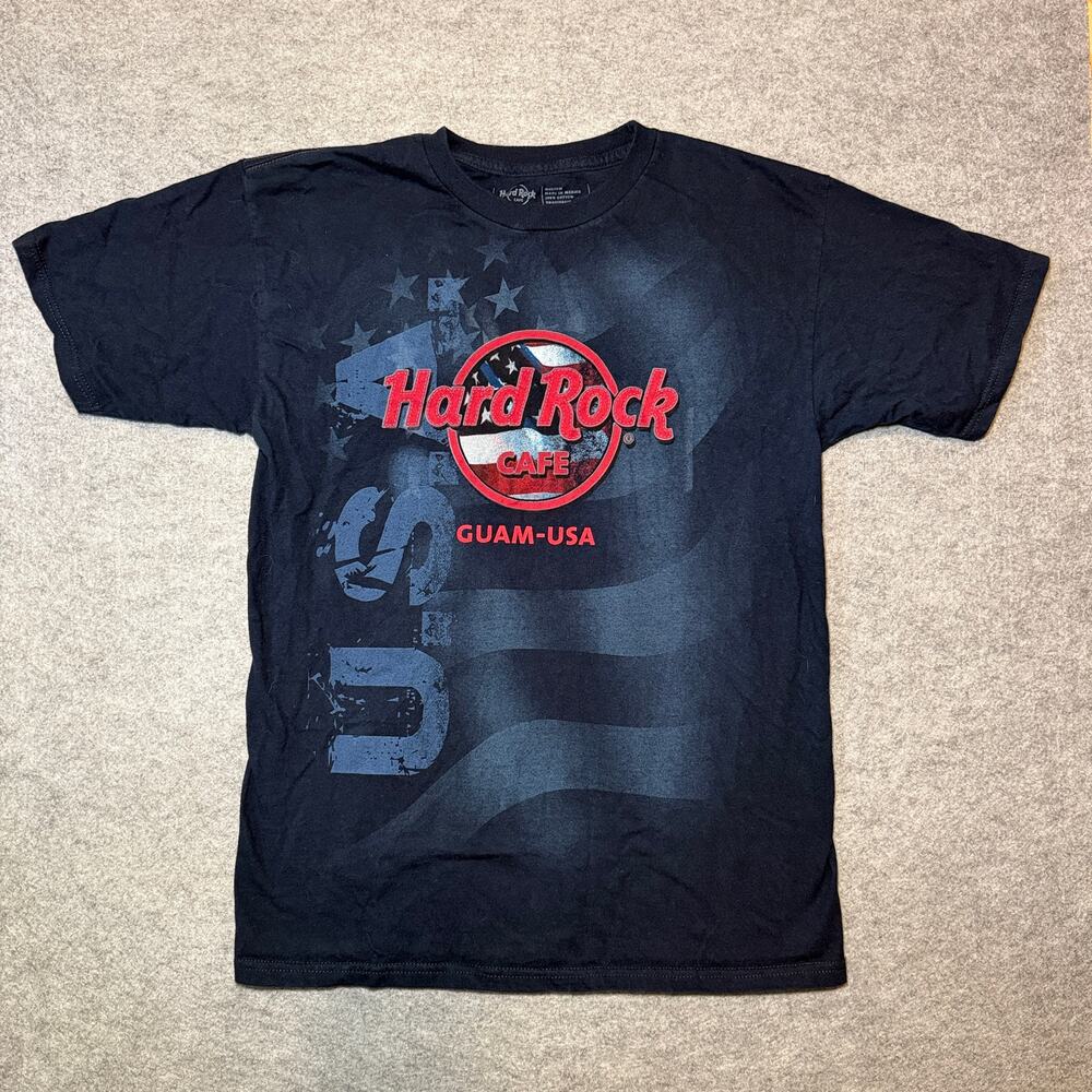 Hard Rock Cafe Unisex T-Shirt Medium Black Graphic Crew Neck
